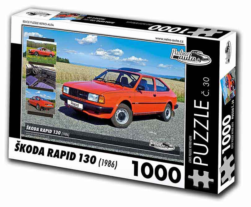 Puzzle č. 30 - Škoda Rapid 130 1986 - 1000 dílků