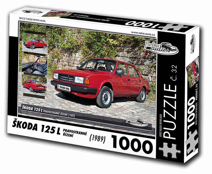 Puzzle č. 32 - Škoda 125 L 1989 pravostranné řízení - 1000 dílků