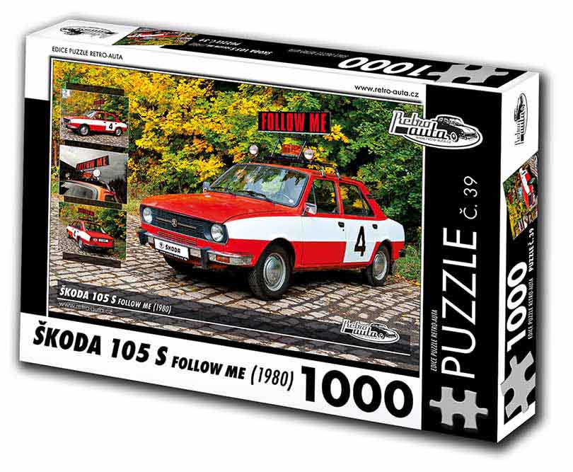 Puzzle č. 39 - Škoda 105 S Follow me 1980 - 1000 dílků