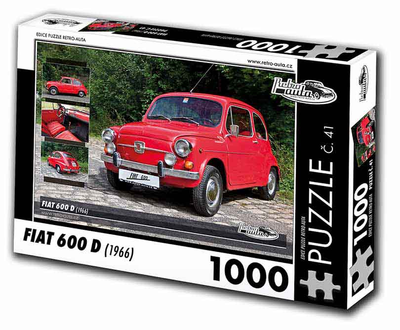 Puzzle č. 41 - Fiat 600 D 1966 - 1000 dílků