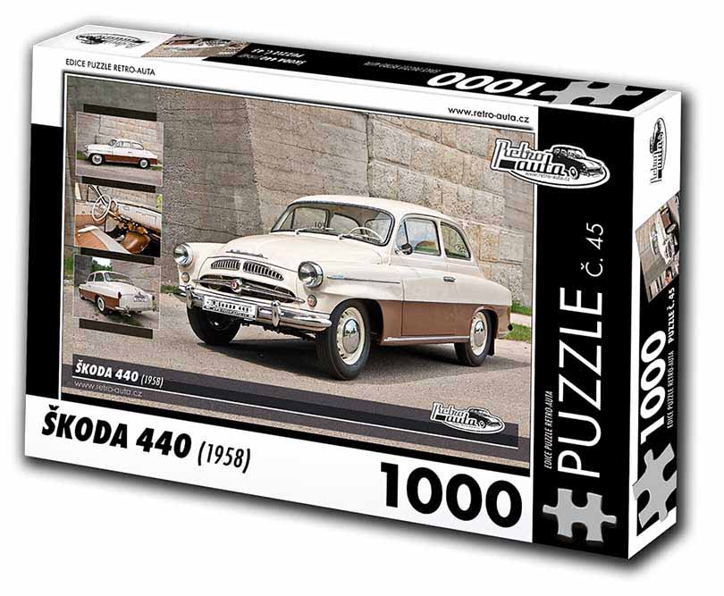 Puzzle č. 45 - Škoda 440 1958 - 1000 dílků