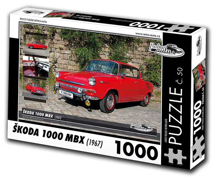 Puzzle č. 50 - Škoda 1000 MBX 1967 - 1000 dílků