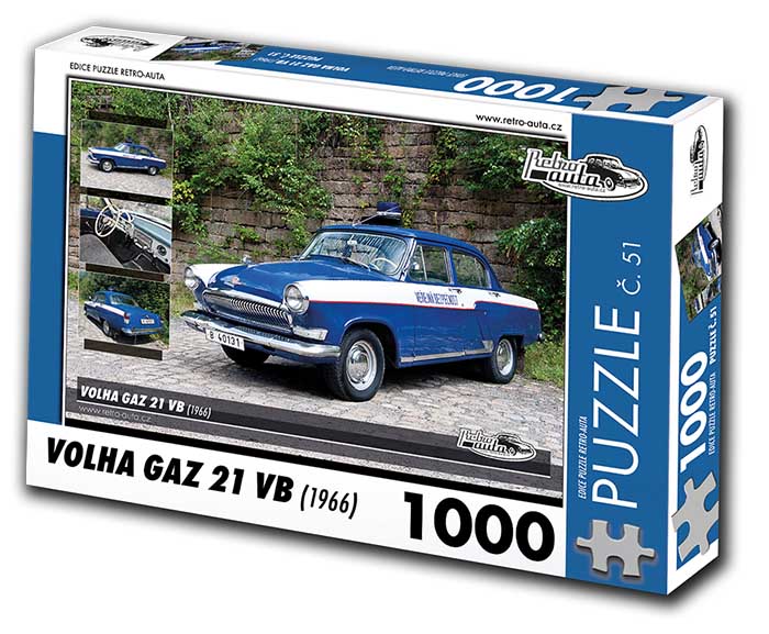 Puzzle č. 51 - Volha GAZ 21 VB 1966 - 1000 dílků