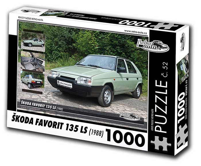 Puzzle č. 52 - Škoda Favorit 135 LS 1988 - 1000 dílků