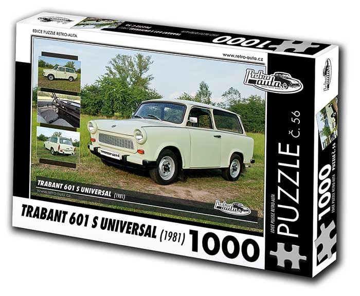 Puzzle č. 56 - Trabant 601 S Universal 1981 - 1000 dílků