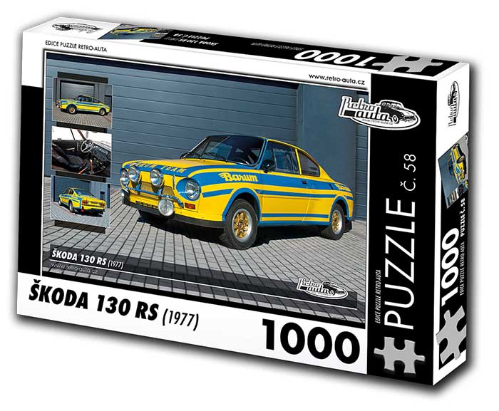 Puzzle č. 58 - Škoda 130 RS 1977 - 1000 dílků