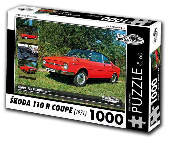 Puzzle č. 60 - Škoda 110 R Coupe 1971 - 1000 dílků