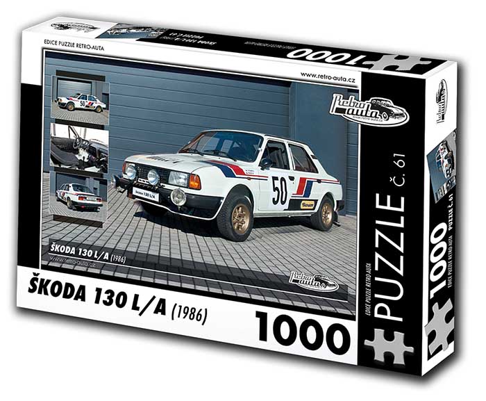 Puzzle č. 61 - Škoda 130 L/A 1986 - 1000 dílků