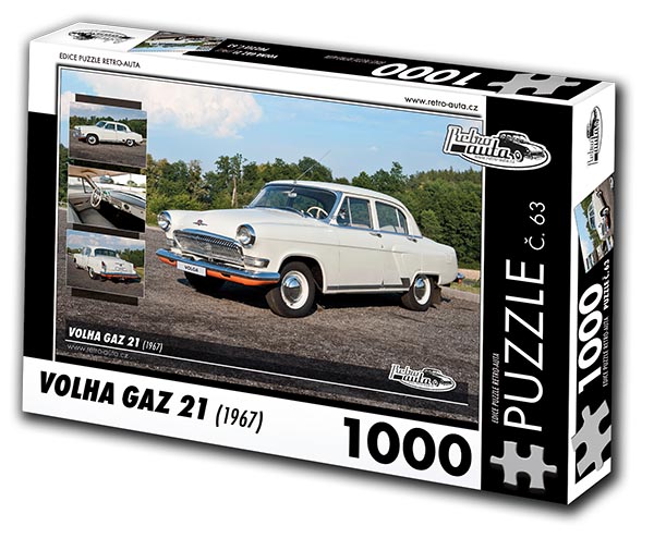 Puzzle č. 63 - Volha GAZ 21 1967 - 1000 dílků