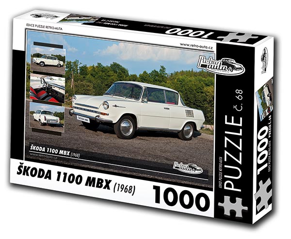 Puzzle č. 68 - Škoda 1100 MBX 1968 - 1000 dílků