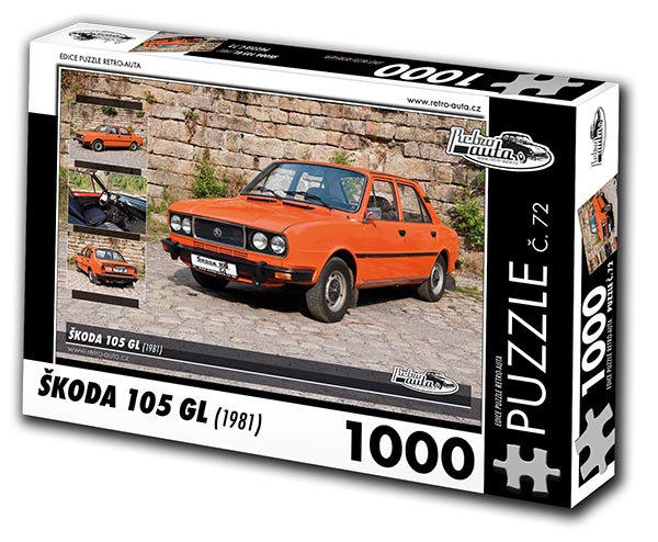 Puzzle č. 72 - Škoda 105 GL 1981 - 1000 dílků