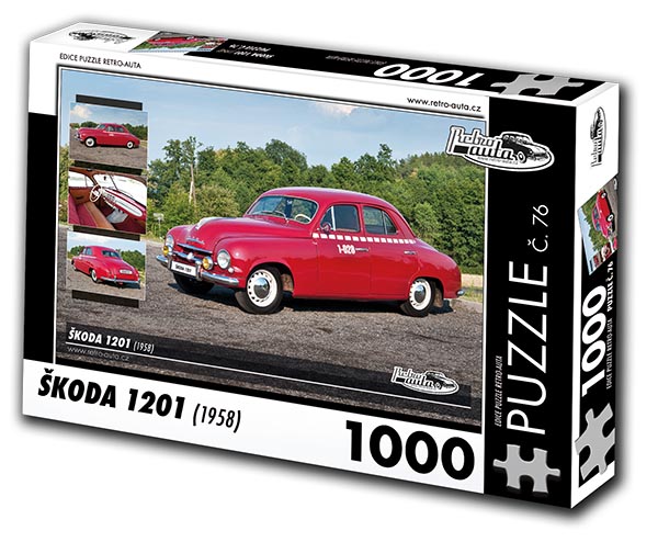 Puzzle č. 76 - Škoda 1201 1958 - 1000 dílků