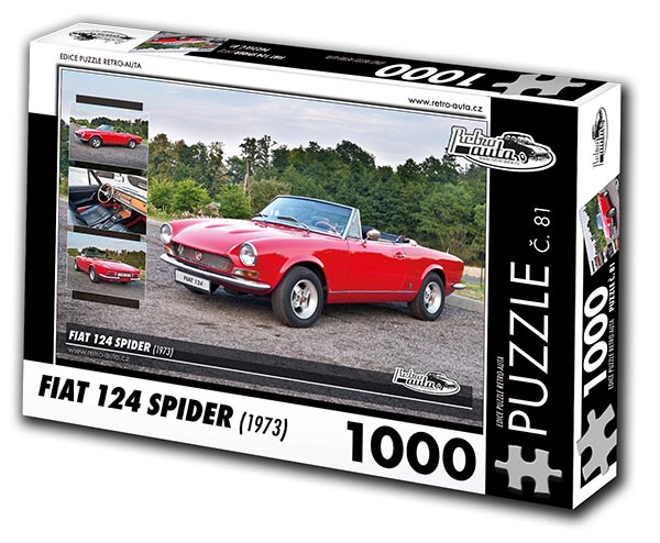 Puzzle č. 81 - Fiat 124 Spider 1973 - 1000 dílků