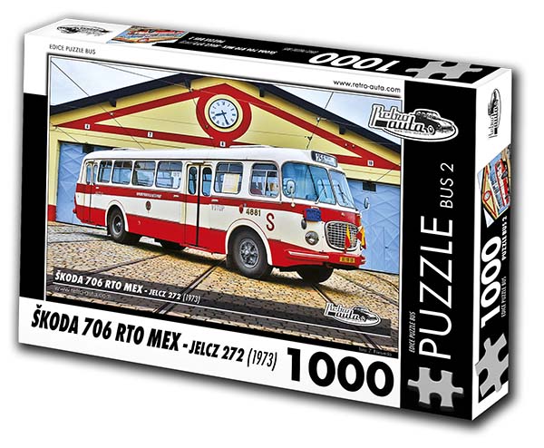 Puzzle bus č. 2 - Škoda 706 RTO MEX - JELCZ 272 1973 - 1000 dílků