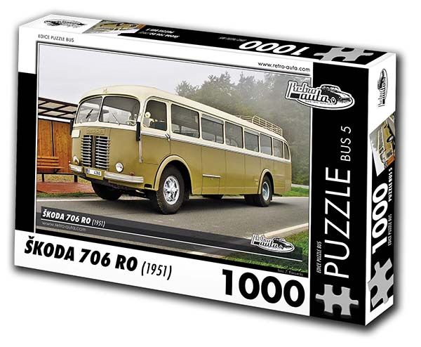 Puzzle bus č. 5 - Škoda 706 RO 1951 - 1000 dílků