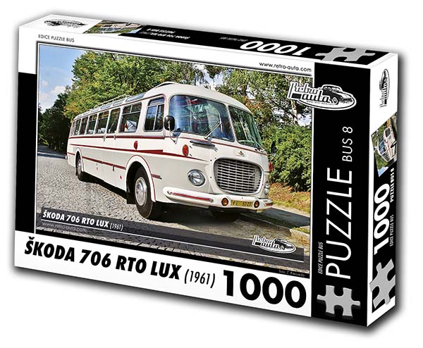 Puzzle bus č. 8 - Škoda 706 RTO LUX 1961 - 1000 dílků