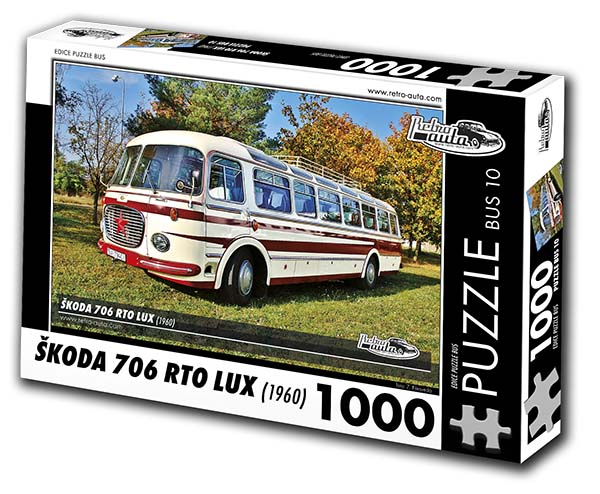 Puzzle bus č. 10 - Škoda 706 RTO LUX 1960 - 1000 dílků