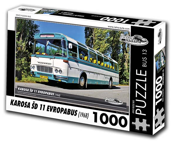 Puzzle bus č. 13 - Karosa ŠD 11 Evropabus 1968 - 1000 dílků