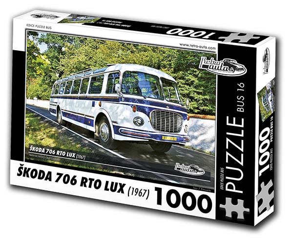 Puzzle bus č. 16 - Škoda 706 RTO LUX 1967 - 1000 dílků