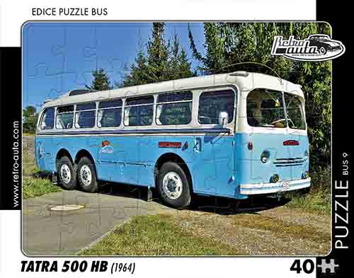 Puzzle bus č. 9 - Tatra 500 HB 1964 - 40 dílků