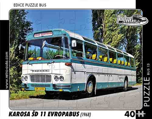 Puzzle bus č. 13 - Karosa ŠD 11 Evropabus 1968 - 40 dílků