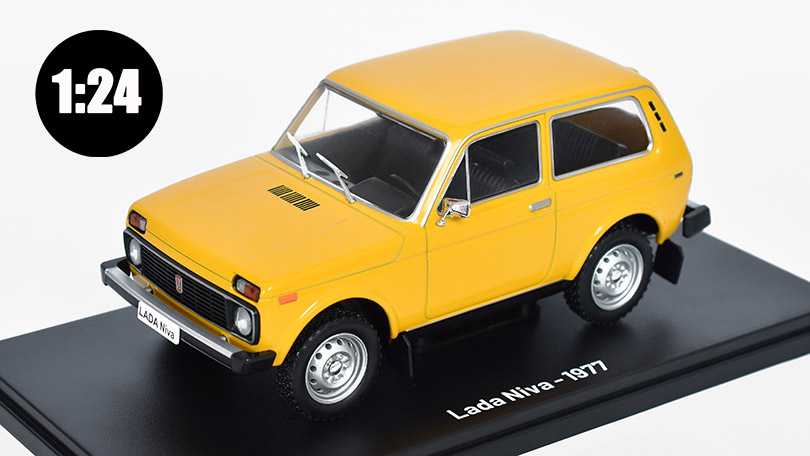 Lada Niva VAZ 2121 - 1977 1:24 - časopis Nezapomenutelné auta #7 s modelem