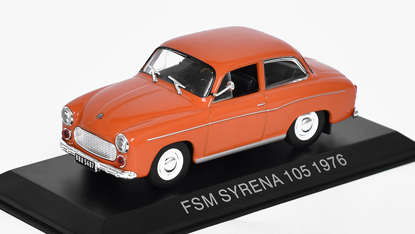 FSM Syrena 105 1:43 Legendární Automobily minulé éry - časopis s modelem #126