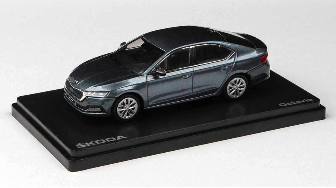 Škoda Octavia IV 2020 Šedá Quartz Metalíza 1:43 - ABREX