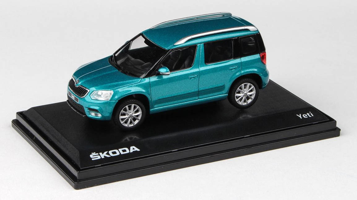 Škoda Yeti FL 2013 Modrá Sea Metalíza 1:43 - Abrex 