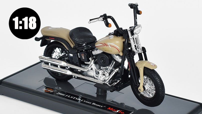 Harley-Davidson FLSTSB Cross Bones 2008 1:18 - Maisto