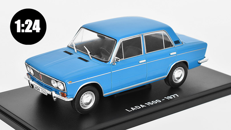 Lada 1500 VAZ 2103 - 1977 1:24 - časopis Nezapomenutelné auta #9 s modelem