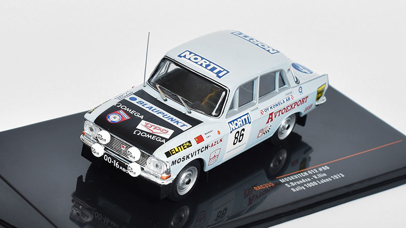 Moskvič 412 #86 Rally 1000 Lakes 1973 Brunzda/Ilin 1:43 - IXO