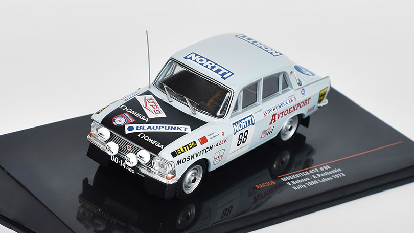 Moskvič 412 #88 Rally 1000 Lakes 1973 Bubnov/Pechenkin 1:43 - IXO