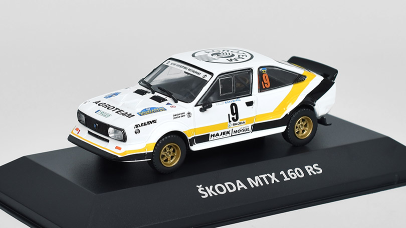 Škoda MTX 160 RS 1984 1:43 Kaleidoskop slavných vozů časopis s modelem #24