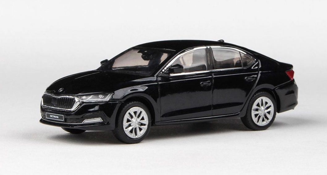 Škoda Octavia IV 2020 Černá Crystal Metalíza 1:43 - ABREX