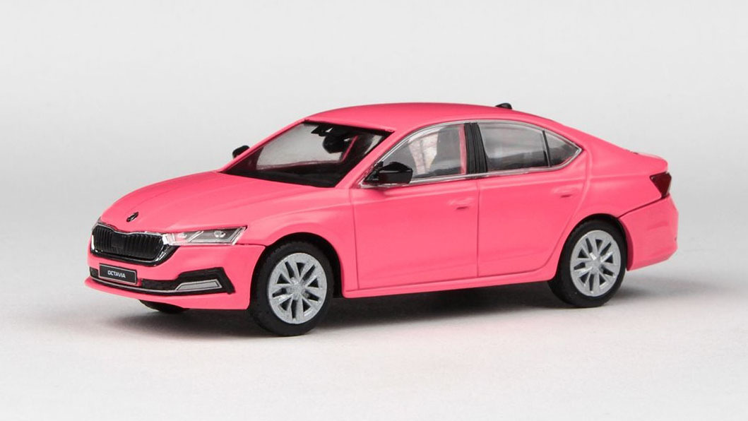 Škoda Octavia IV 2020 Růžová 1:43 - Abrex