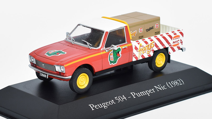 Peugeot 504 Pick-Up Pimper Nic 1982 - 1:43 časopis s modelem