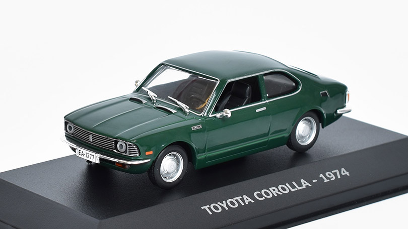 Toyota Corolla 1974 1:43 - Hachette časopis s modelem