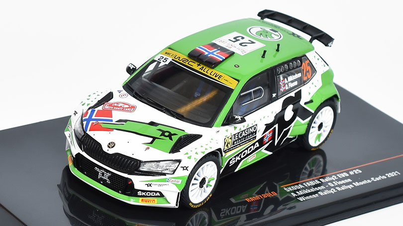 Škoda Fabia R5 EVO #25 Rallye Monte-Carlo A.Mikkelsen/O.Floene 1:43 - IXO Models