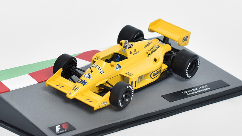 Lotus 99T #11 1987 Satoru Nakajima - 1:43 časopis s modelem