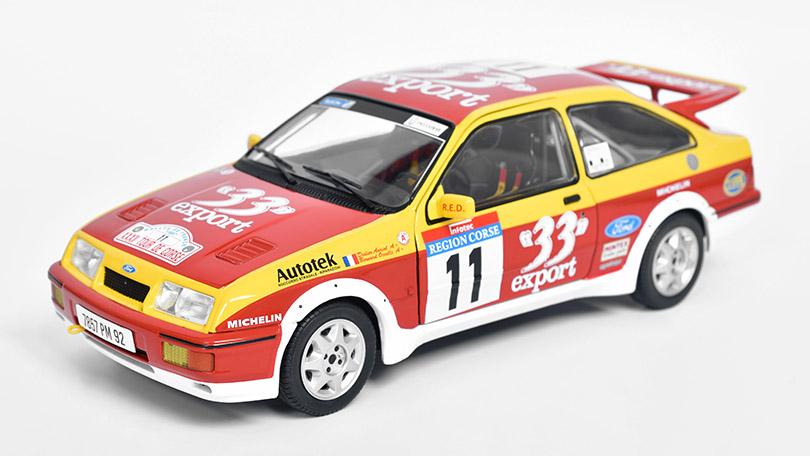 Ford Sierra RS Cosworth #11 Rally Tour de Corse 1987 1:18 - Solido 