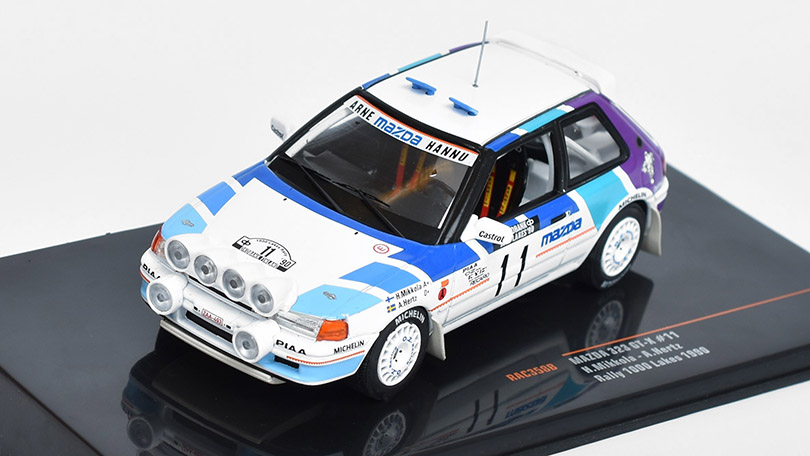 Mazda 323 GT-X #11 Rally 1000 Lakes 1990 H.Mikkola/A.Hertz 1:43 - IXO Models