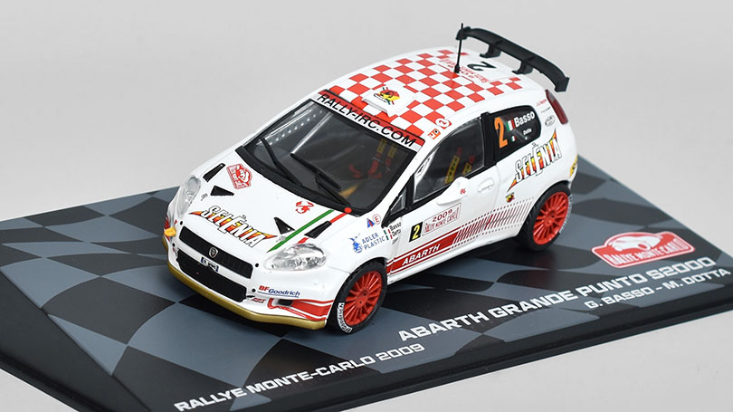 Fiat Abarth Grande Punto S2000 #2 Monte-Carlo 2009 1:43 Atlas časopis s modelem