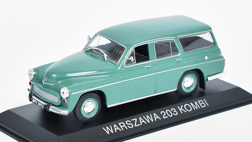 Warszawa 203 Kombi 1:43 Legendární Automobily minulé éry časopis s modelem #131