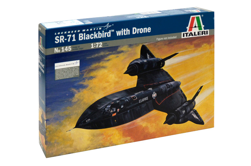 Letadlo Lockheed Martin SR-71 Blackbird 1968 1:72 - stavebnice Italeri