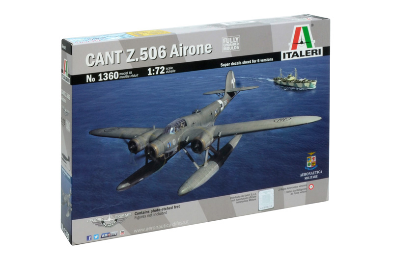 Letadlo CANT Z.506 Airone 1935 1:72 - stavebnice Italeri