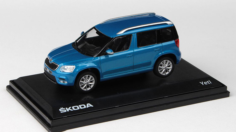 Škoda Yeti FL 2013 Modrá Metalíza 1:43 - Abrex 