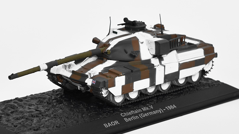 Chieftain Mk.V BAOR 1984 Tank 1:72 - Atlas časopis s modelem