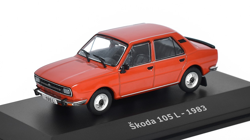 Škoda 105L - 1983 1:43 - Hachette časopis s modelem