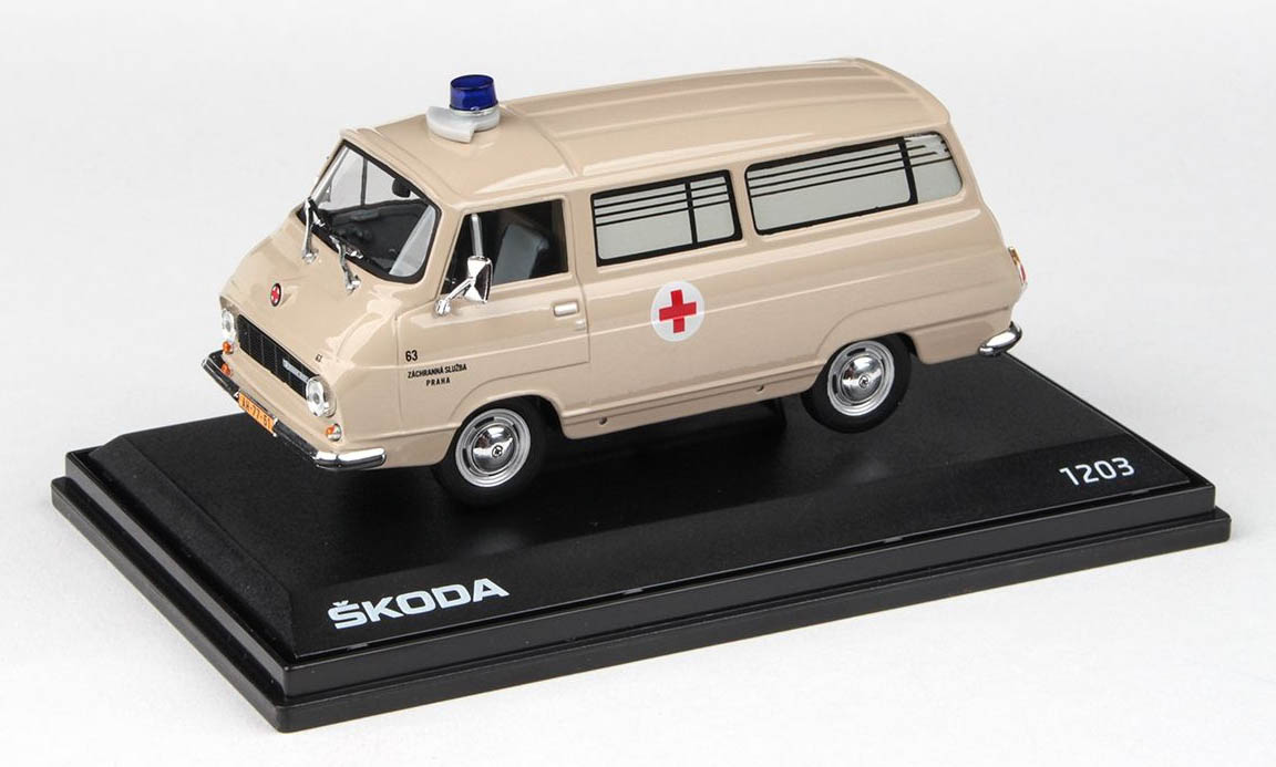 Škoda 1203 Sanitka - Převozka - 1974 1:43 Abrex 